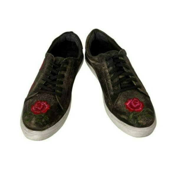 Roper Brown Madeline Embroidered Floral Western Country Boho Sneakers Size 10 - Picture 13 of 14
